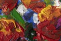 Oil painting close-up abstract background flower Royalty Free Stock Photo