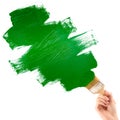 Painting green shape