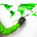 Painting green world