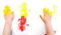 Painting hands Royalty Free Stock Photo