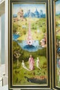 Painting by Hieronymus Bosch, The Garden of Earthly Delights, in the Museum de Prado, Prado Museum, Madrid, Spain Royalty Free Stock Photo