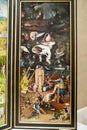 Painting by Hieronymus Bosch, The Garden of Earthly Delights, in the Museum de Prado, Prado Museum, Madrid, Spain Royalty Free Stock Photo