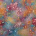 painting image of the majestic,ornate,acrylic,exploding prisms of vibrant dynamic colors of springtime.