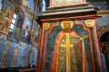 Painting inside Archangel Cathedral in Moscow Kremlin, Russia Royalty Free Stock Photo