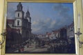 Painting by Canaletto showing urban landscape of Warsaw