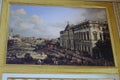 Painting by Canaletto showing urban landscape of Warsaw