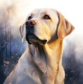 Painting of Labrador dog Royalty Free Stock Photo