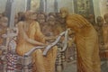 Painting of life of Buddha from Image House at Kelaniya temple complex