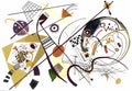 Painting in manner of Kandinsky Royalty Free Stock Photo