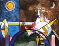 Painting in manner of Vasily Kandinsky