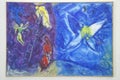 Painting by Marc Chagall, Marc Chagall Museum, Nice, France Royalty Free Stock Photo