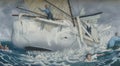 Painting of Moby Dick