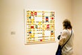 Painting by Mondrian in MoMA of New York