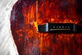 Painting an old guitar with varnish. Repair of vintage musical instruments