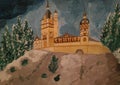 Painting of Peles Castle