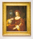 Painting portrait at Louvre Lens, France