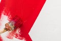 Painting red line Royalty Free Stock Photo