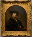 A painting by Rembrandt in the National Gallery in London Royalty Free Stock Photo