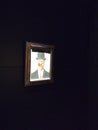 Painting in Rene Magritte museum