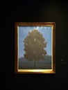 Painting in Rene Magritte museum