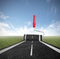 Painting the road Royalty Free Stock Photo