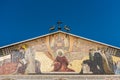 Painting on the roof of the Church of All Nations, or the Church or Basilica of the Agony, a Roman Catholic church located on the Royalty Free Stock Photo
