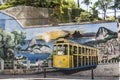 Painting of the Santa Teresa Tram on Largo dos Guimaraes.