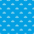 Painting shop pattern vector seamless blue Royalty Free Stock Photo
