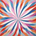 Colorful Sunburst Painting In The Style Of Victor Mosquera Royalty Free Stock Photo