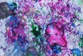 Painting silver purple pink colorful vintage hypnotic colorful vivid abstract wet paint background. Painting spots.