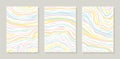Set of three abstract posters. Royalty Free Stock Photo