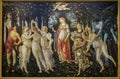 Painting Spring by Sandro Botticelli in Uffizi gallery in Florence Italy
