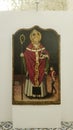 Painting of St. Nicholas of Bari from Villa Rufolo, Ravello, Amalfi Coast, Campania, Italy