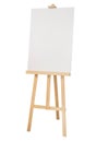 Painting stand wooden easel with blank canvas