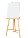 Painting stand wooden easel with blank canvas poster sign board