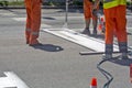 Painting the stop line