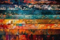 Colorful Horizontal Lines An Abstract Masterpiece