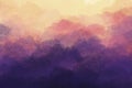 painting of sunset rainforrest background Royalty Free Stock Photo