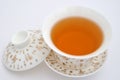 Painting tea cup and tea Royalty Free Stock Photo