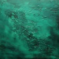 Emerald Ocean: Textured Acrylic Abstract Painting
