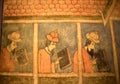 Painting of three noblemen Royalty Free Stock Photo