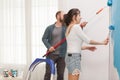 Painting together the wall Royalty Free Stock Photo