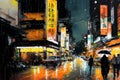 Painting of tokyo