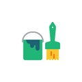 Painting tool flat icon Royalty Free Stock Photo