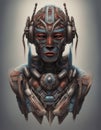 Painting of a Tribal Robot