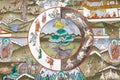 Painting at the Trongsa Dzong, Trongsa, Bhutan Royalty Free Stock Photo