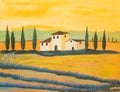 Painting of a Tuscan Landscape