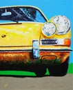 Porsche front nose painting