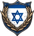 Safe Israel emblem design. AI-Generated.