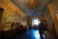 Painting wall with Vlad Tepes inside a public house Royalty Free Stock Photo